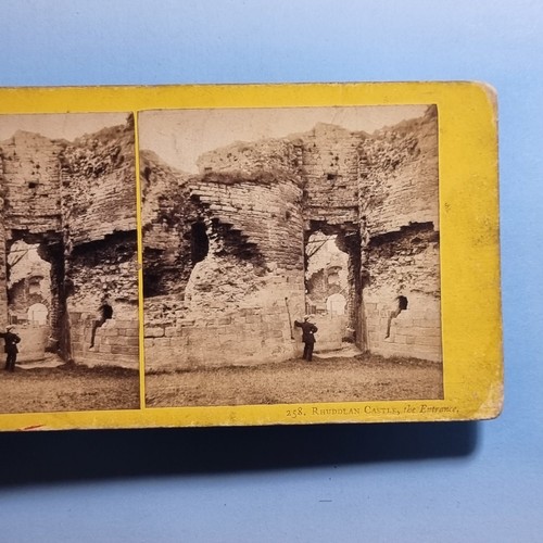 Rhuddlan stereoview c1870 - rhuddlan,