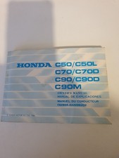 Early Honda Moped Motorcycle C50 C50L C70 C70D C90 C90D Owners  Manual