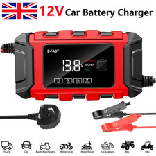 12V Intelligent Motorcycle Motorbike Car Battery Charger Automatic Smart Trickle