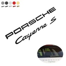 For PORSCHE Cayenne S Letters Rear Badge Emblem Set Look Deck lid