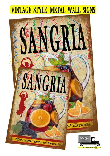 Vintage style sangria metal - vintage,