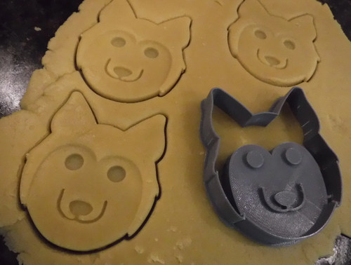 Husky dog cookie pastry - cookie,