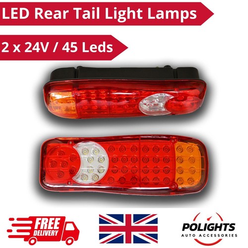Rear tail led lights 24v - led, 2x