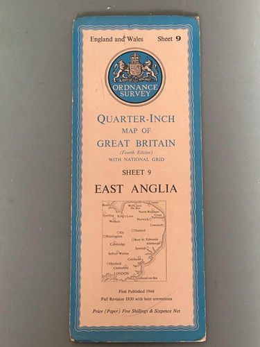 Vintage ordnance survey east - survey,,