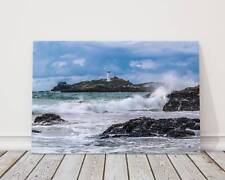 Godrevy lighthouse,near St Ives Cornwall. Canvas picture print.