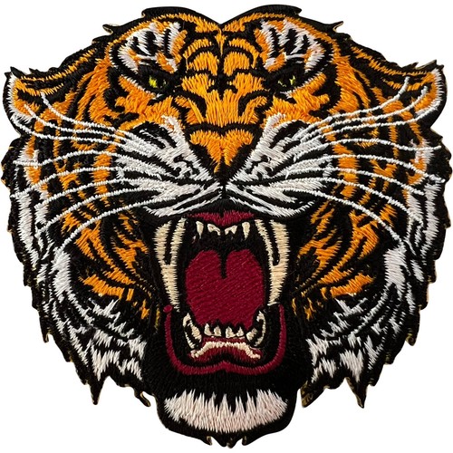 Tiger embroidered patch iron - tiger,