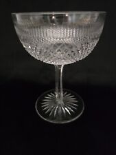 Victorian Circa 1880 Hobnail Champagne Saucer 4 1/2"  Hex Perforated Stem