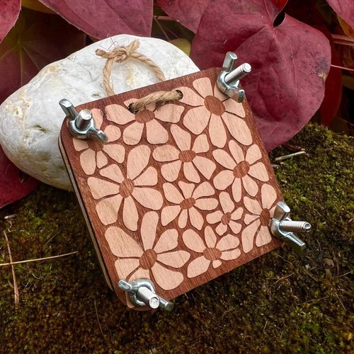 Wooden pocket flower press - wooden,