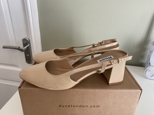 Dune patent leather - patent, block