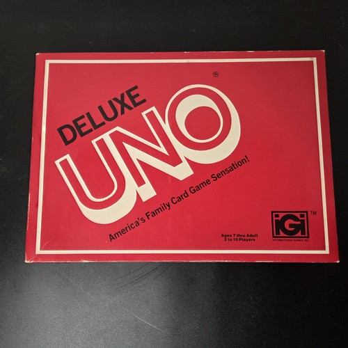Vintage 1978 deluxe uno card - vintage,