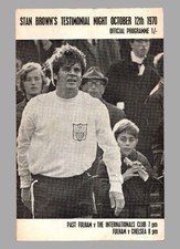 Fulham v Chelsea 1970-1971 Testimonial - Stan Brown 12/10/1970
