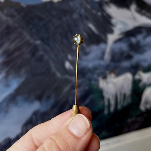 Vintage 14k gold chrysoberyl - vintage,