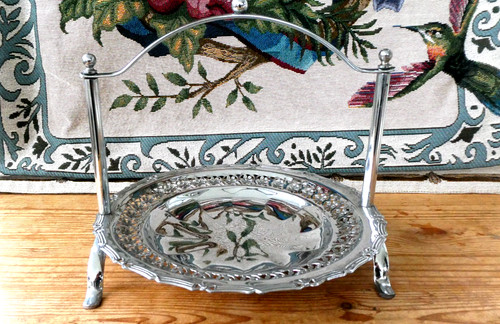 Vintage chrome plated cake - plated,