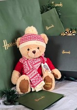 🧸✨ Harrods 2025 Alfie Christmas Bear – 34 cm – Limited Edition UK Exclusive...