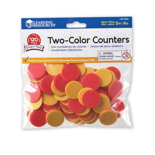 Two colour counters - counters, bag