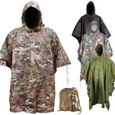 US Military Army Style Press Stud High Quality Waterproof Durable Poncho Basha