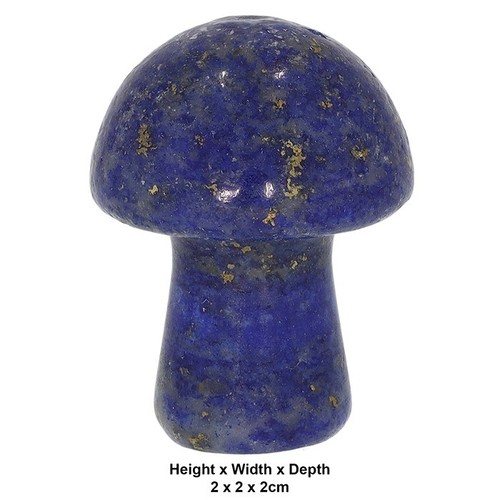 Mini mushroom crystal - mushroom, carved