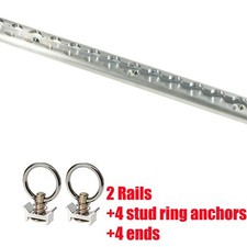 2PCS ALU Rear Load Cargo Track