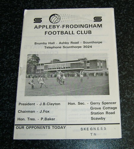 Appleby frodingham skegness - frodingham, v