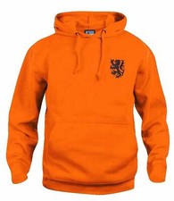 Holland Netherlands 1970s Retro Football Hoodie Embroidered Crest S-3XL