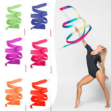 Gym Dance Rhythmic Ribbon Art Gymnastic Streamer Wand Baton Twirling Rod 4M