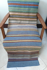Vintage Scandinavian woven wool throw/wall decor