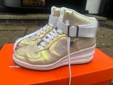 Nike Dunk Sky Hi Lunar 2 Wedge Pearlescent Shimmery AF1 Trainers Ladies UK 5.5 