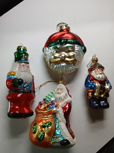 Lot glass santa claus - glass,