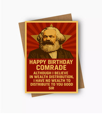 Funny Karl Marx Birthday Card