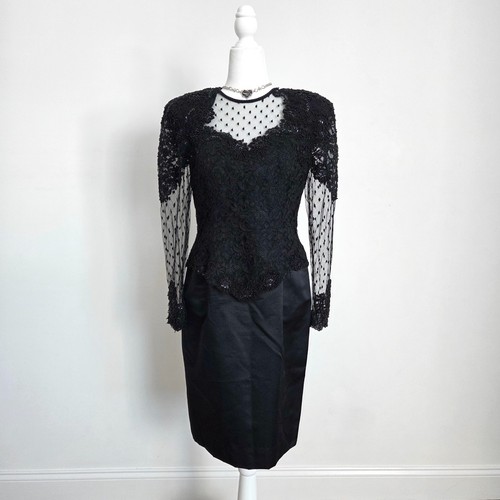 Vintage gothic black - black, mesh