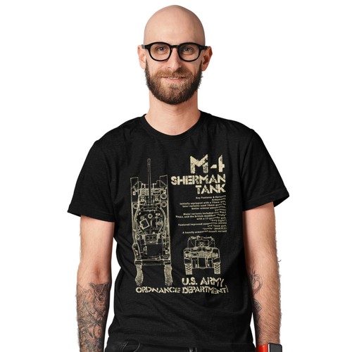 Sherman tank blueprint - sherman,