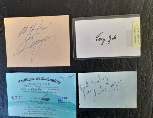 Tony zale sign - card, jackie