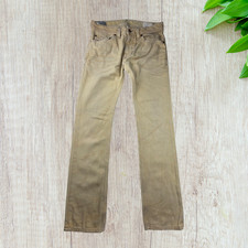 Diesel Jeans Thavar Slim Skinny Mens W30 L32 Beige Made In Italy Mid Rise