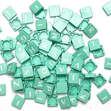 100 WOODEN SCRABBLE TILES