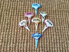Vintage hand painted Tony Raymond Sandwich markers x 7