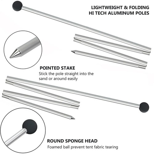 Outdoor aluminum canopy pole - outdoor,