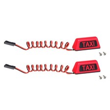 Red Model Car Taxi Lamp 1/10