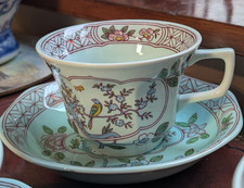 Vintage Adams Calyx Ware 'Singapore Bird' Design Partial Tea Cup and Saucer Set