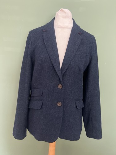 Joules navy tweed blazer - joules,