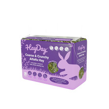 HayDay Coarse & Crunchy Alfalfa Hay Feed for Rabbits Guinea Pigs Small Pets
