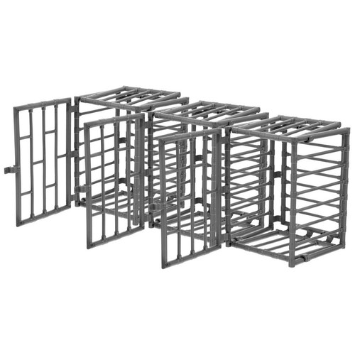Grey mini plastic cage - grey,
