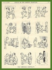 1628-Original full Page Punch-C1923-H.M Bateman-The true American hospitality.