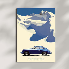Porsche 356 Vintage Car Art