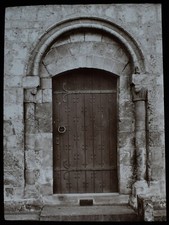 Antique magic lantern slide - lantern,