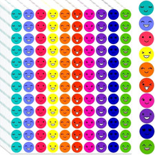 Happy Face Stickers 12mm Smiley Labels Scrapbooking Kids School Reward Crafts
