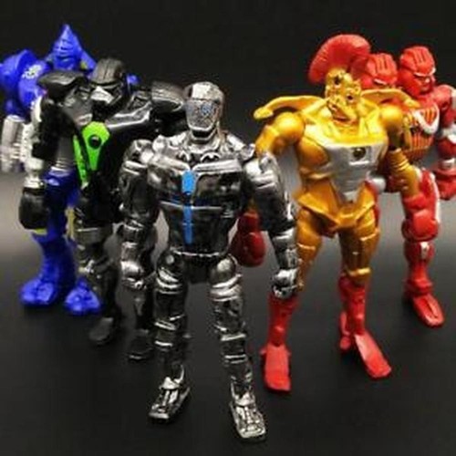 8pcs set movie real - steel, zeus