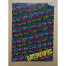 POLICE/U2 GATESHEAD '82 PROGRAMME 1982 glossy colour concert book with ticket an