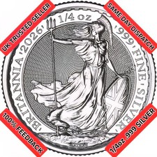 ?TUBE OF 19 x 1/4oz .999 Fine Silver Brittania Bullion coins King Charles III?