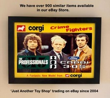 Corgi The Professionals Ford Capri 342 A4 Size Framed Poster Advert Shop Sign