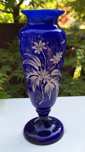 Antique bristol blue opaline - bristol,